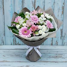 Букет цветов из:  Герберы, Альстромерии и Хризантемы в Волот