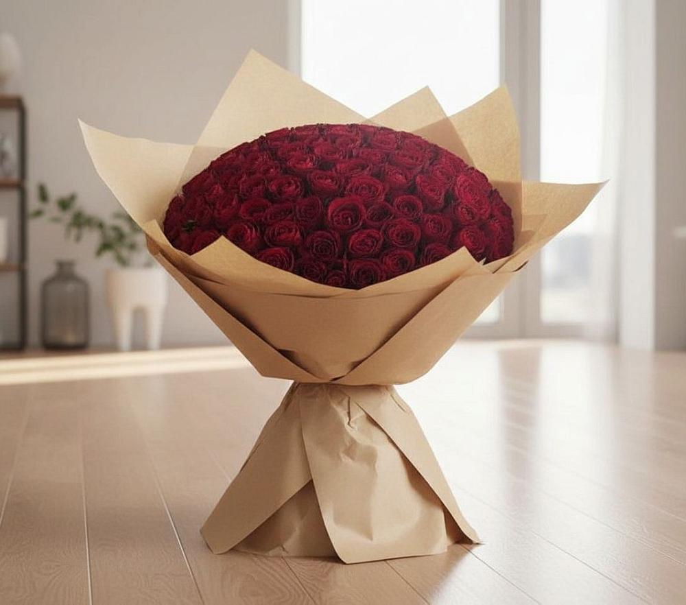 Букет 101 Красная роза в Волот