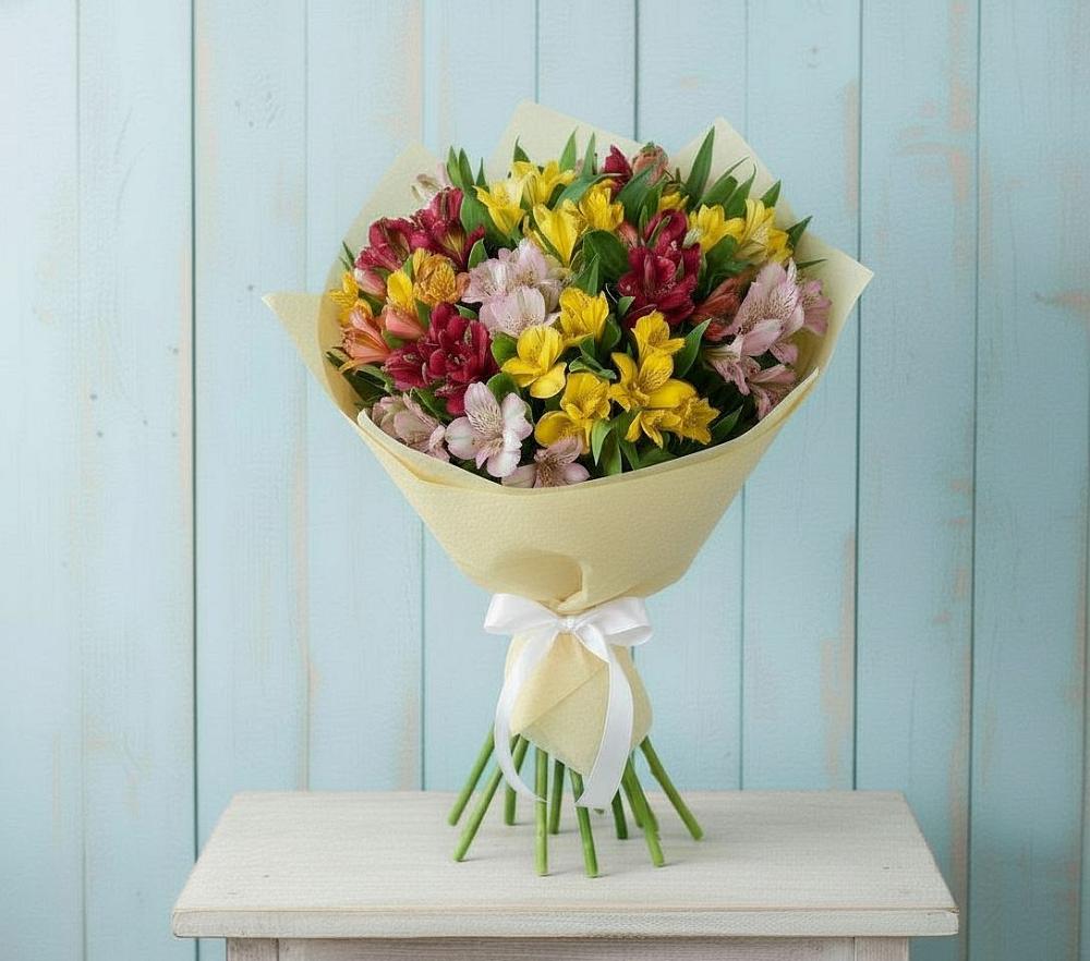 Букет цветов из: Альстромерии в Волот