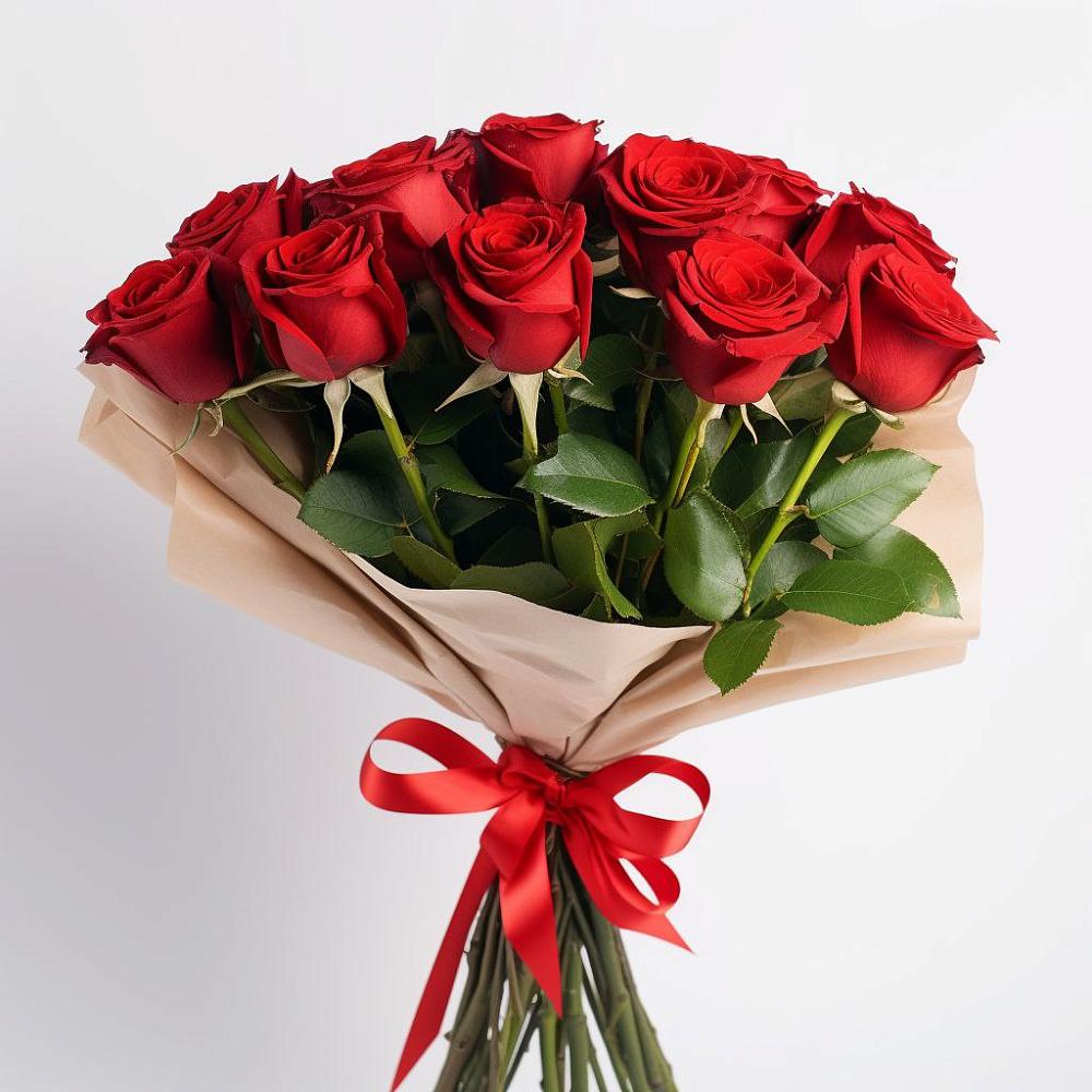 Букет 11 Красных роз Эдлесс Лав в Волот